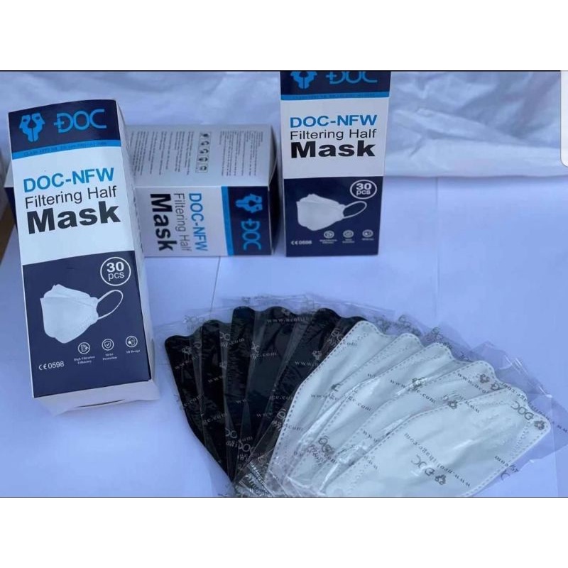 KF94 DOC mask putih embos isi 25pcs dan 30pcs original