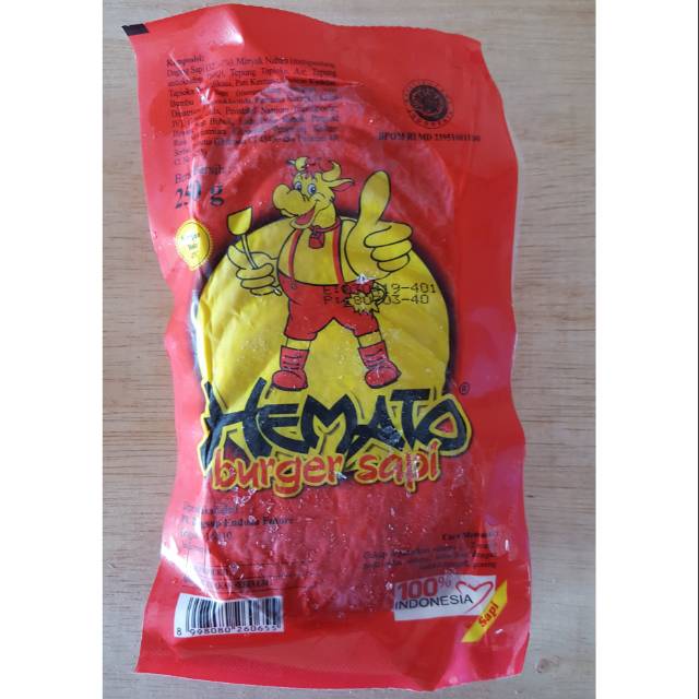 

HEMATO BURGER SAPI 250 GRAM ISI 10 PCS