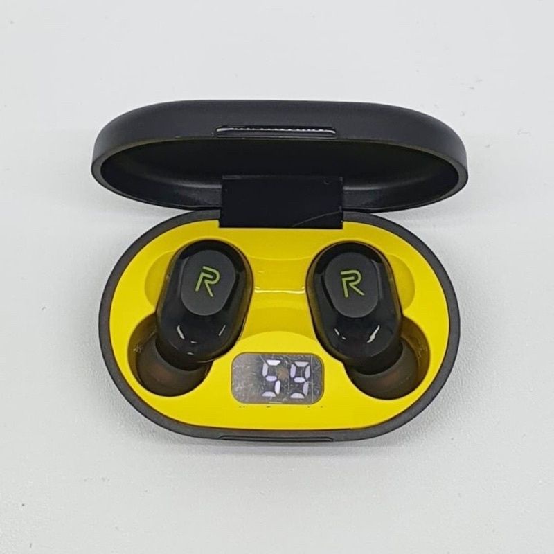 dc88 - Headset Bluetooth Airdots Realme Buds  Plus Wireless LED ( Model Touch )