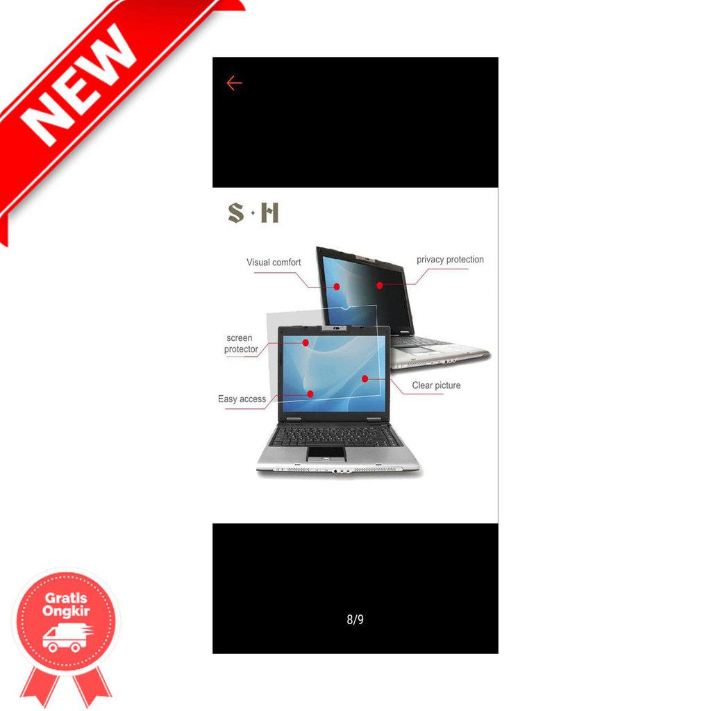 Filter Antispy Laptop 14 Inch Privacy Screen Guard Anti Spy Notebook