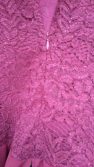 Couple Batik Maxi Dress Gamis Brokat Anami Sarwendah Bidara 074