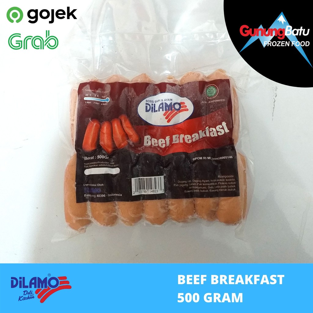 

DILAMO BEEF BREAKFAST SOSIS SAPI 500 GRAM