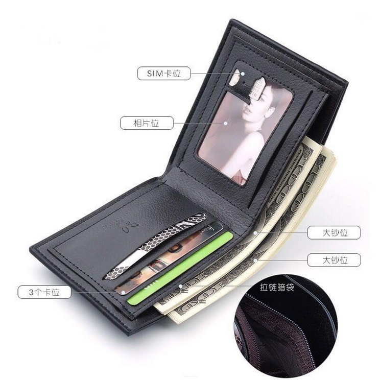 Dompet Lipat Pria Import Premium Branded Pendek P-boy Cowok Simpel Tebal Korea Style Fashion Murah Grosir COD TOKO92