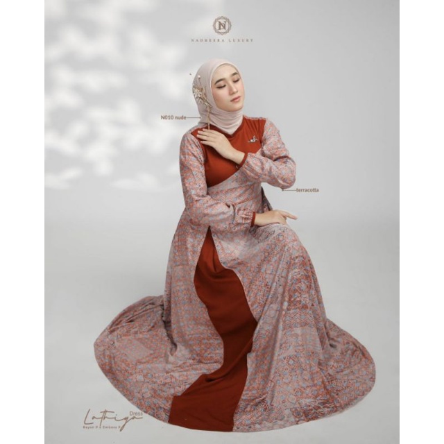 gamis rayon adem/lathiya drees/gamis nadheera