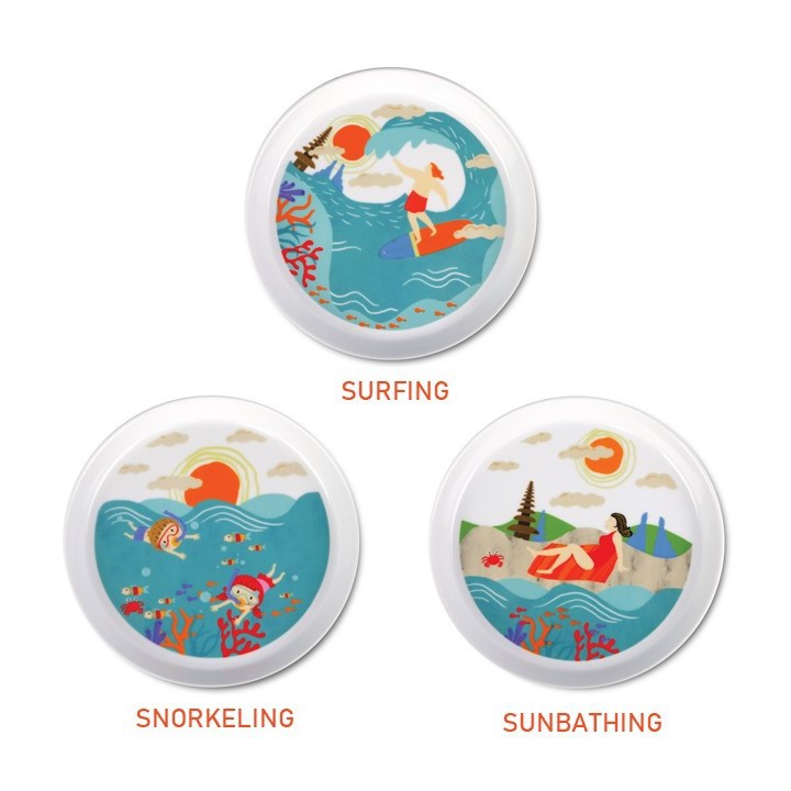  ZEN  Piring  Keramik  Beach Edition diameter 18 cm 