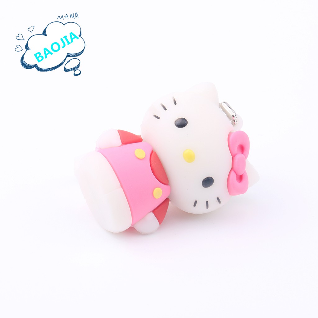 Flash Disk USB Kapasitas 128GB / 64GB / 32GB / 16GB / 8GB Motif Hello Kitty