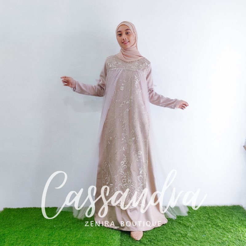 ORIGINAL! CASSANDRA dress baju pesta kondangan / bridesmaids / bumil / couple / seragam keluarga