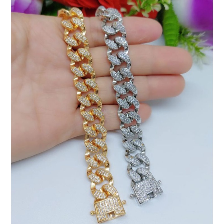 Gelang Sisik Naga Xuping Permata Lapis Emas 18k