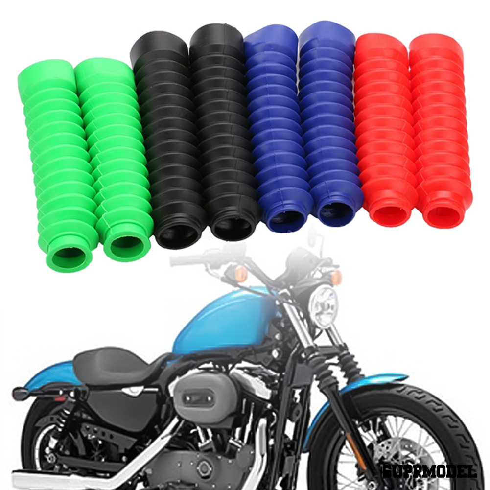 SPM 2Pcs/Set Motorcycle Gaiter Front Fork Boot Cover Shock Dust Guard Protector