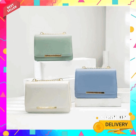 Tas Batam Import Selempang Tali Lebar Besar Fashion Wanita Korea Elega Tas Selempang Wanita Jamira -