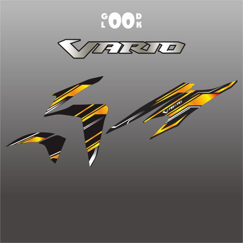 STRIPING STIKER LIS VARIO 125/150 NEW LED GOLD malaysia thailand vietnam