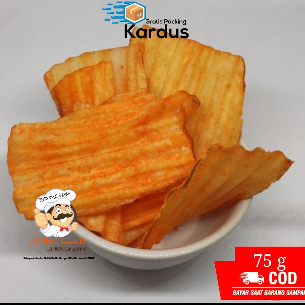 

CHUBA BALADO 75g / keripik singkong / RENYAH dgn BERBAGAI ANEKA RASA |CEMILAN MURAH GRATISONGKIR COD