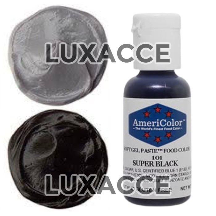 

ORIGINAL MURAH AMERICOLOR SOFTGEL PASTE SUPER BLACK 0.75 OZ
