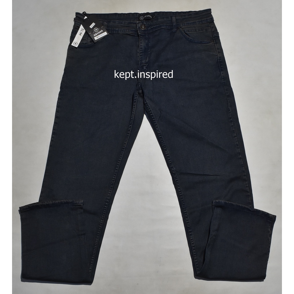 Celana Jeans Panjang Pria NEVADA Abu Slimfit KOT 14 ORIGINAL