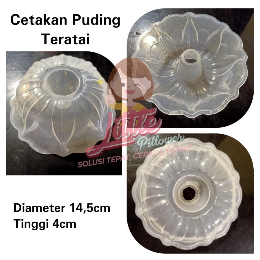 LPD (TERATAI) Cetakan puding bunga TERATAI/ cetakan agar/loyang puding plastik