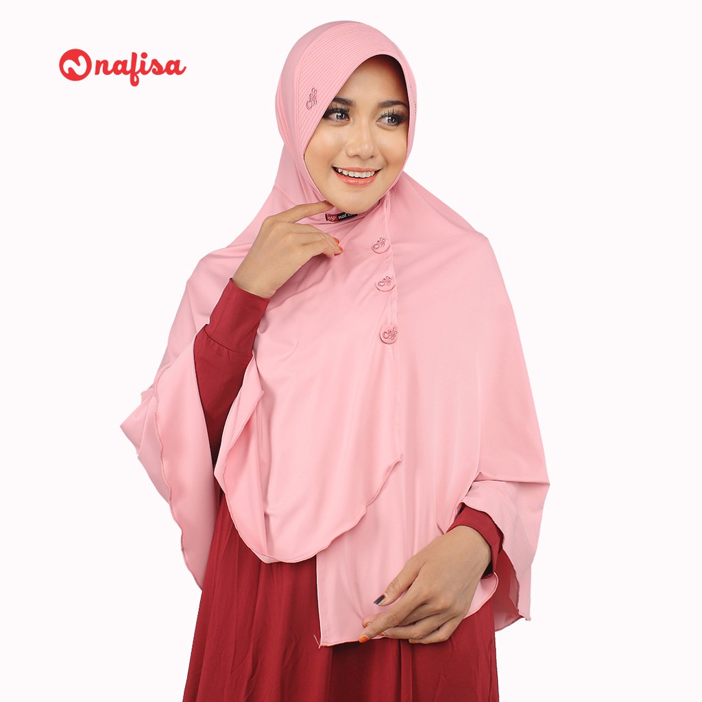 Nafisa Savadhani - Jilbab Instan Bergo Syar'i-DUSTY PINK