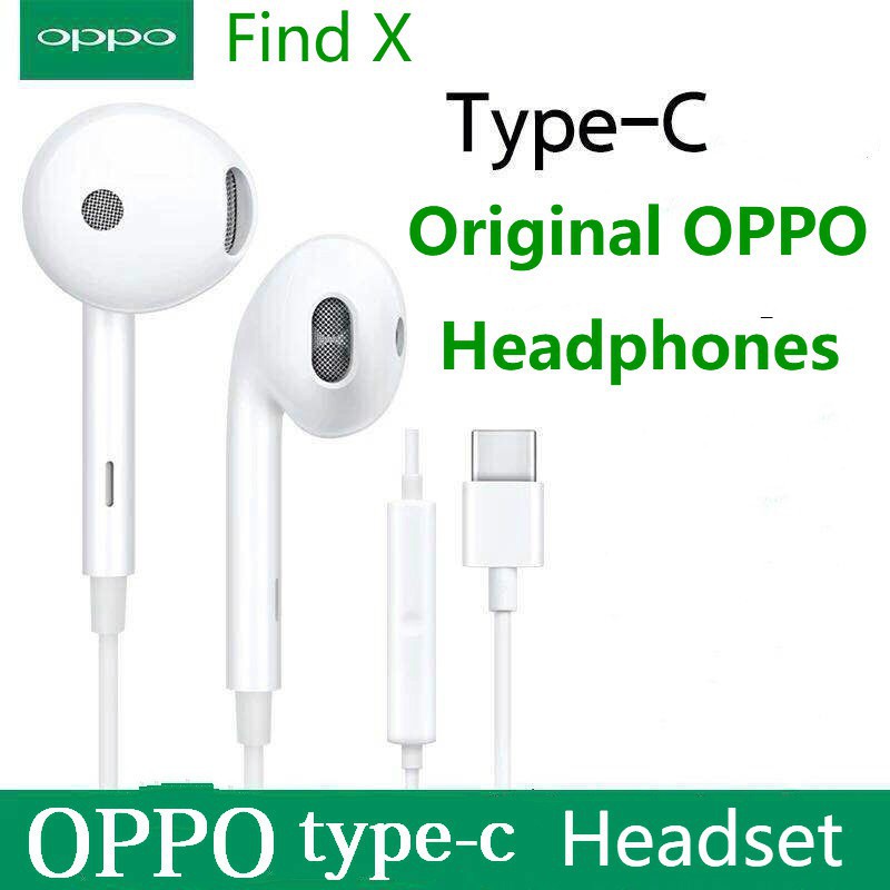 (ba) HF/Headphones OPPO FIND X R-17 Type C Headset Original Good Quality