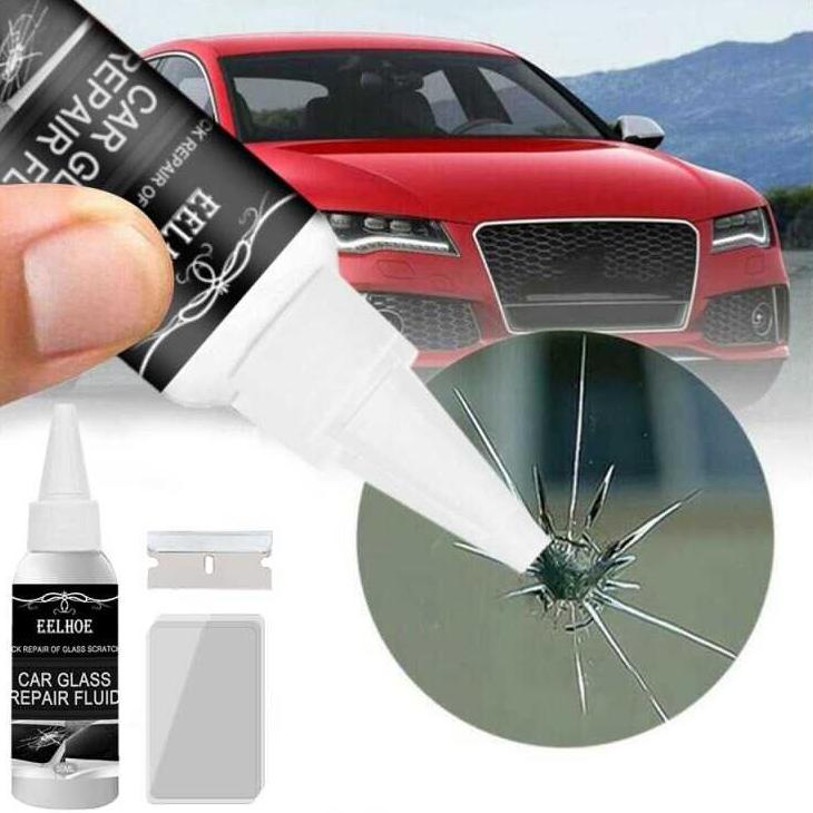 99L90 Resin Reparasi Kaca Mobil Retak Lecet Car Repair 30ml / Lem Kaca Mobil Depan Retak Baret Pecah