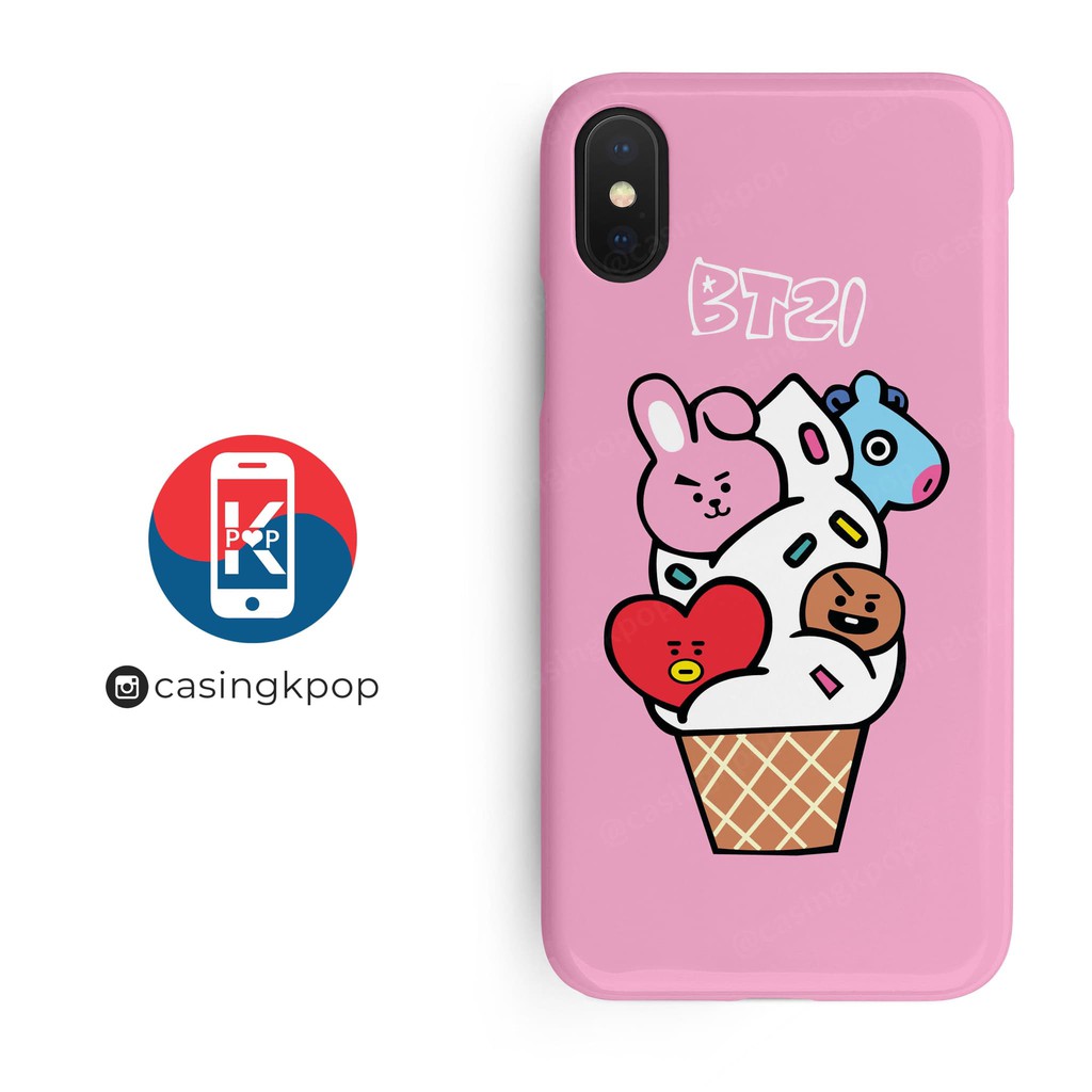 Caseme Casing
 HP HANDPHONE KPOP BT21 ICE CREAM