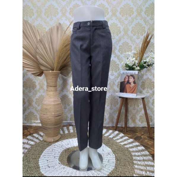 Celana kerja wanita/ Celana kain/ Celana panjang/Celana kantor wanita Resleting