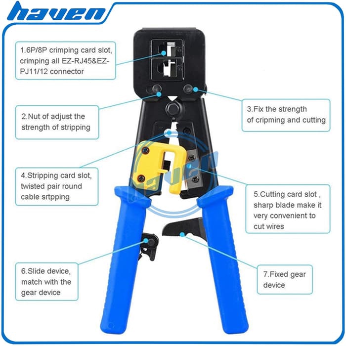 CRIMPING TOOLS RJ45 / TANG CRIMPING LAN CAT5 CAT6