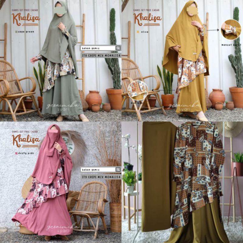 KHALISA DAILY SET by Gerai Mika | Gamis Set