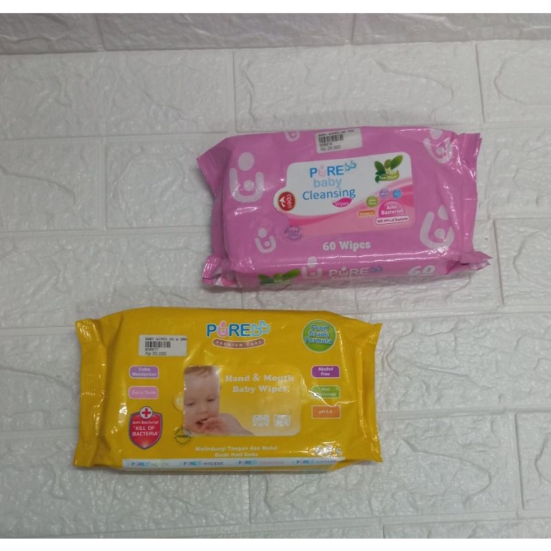 Tisu Basah Pure Baby Cleansing Wipes