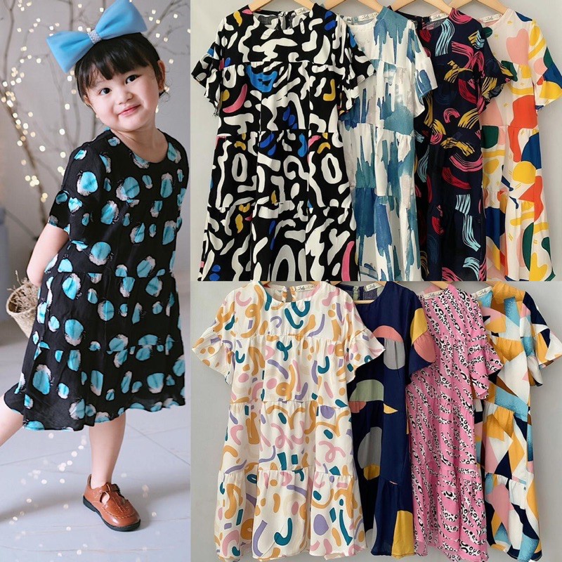 DASTER RAYON ZADA JUNIOR 2-10y - DRESS RAYON ANAK
