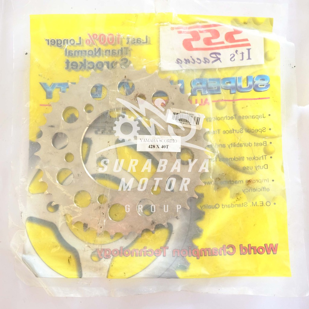 Gear Belakang SSS 428 Scorpio Vixion Byson MX King Ukuran 37 38 39 40 41 42 43 44 45 46 47 48 49 50 