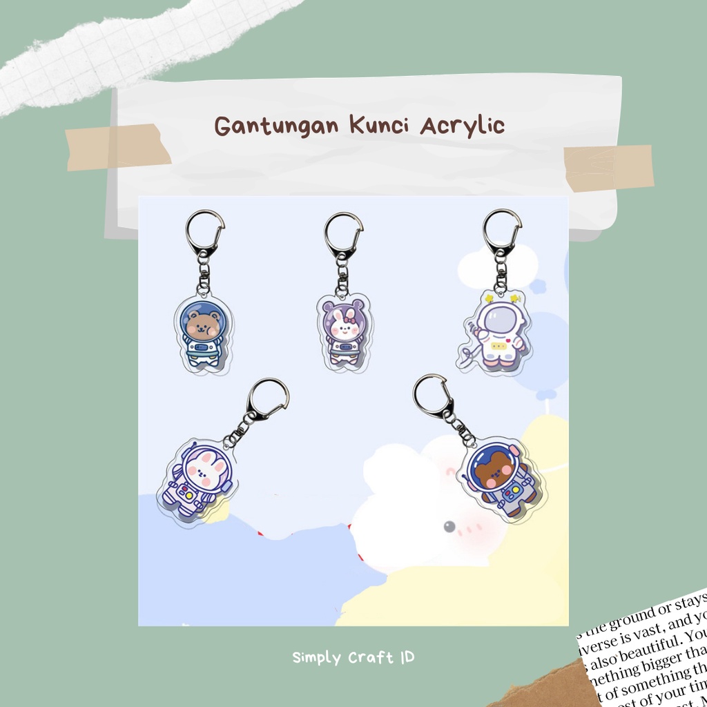 Simply Craft ID - GANTUNGAN KUNCI | KEY CHAIN LUCU | GANTUNGAN KUNCI MURAH LUCU | GANTUNGAN KUNCI KARAKTER / GANTUNGAN TAS / GANTUNGAN AKSESORIES TAS / GANTUNGAN KUNCI ACRYLIC MURAH / KEYCHAIN ACRYLIC LUCU