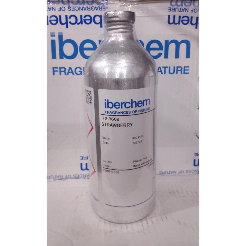STRAWBERRY 1 KG by iberchem. bibit parfum aroma buah strobery. segel alumunium
