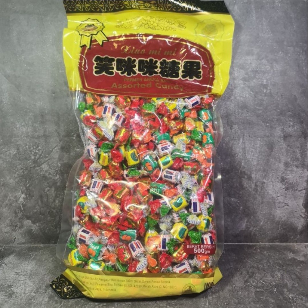 Permen Rasa Buah Xiao Mi Mi  Candy 500gr / Permen Sangjit