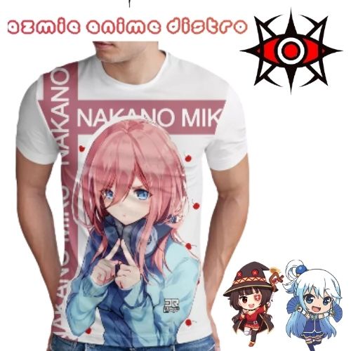 kaos Printing Anime Nakano Miku