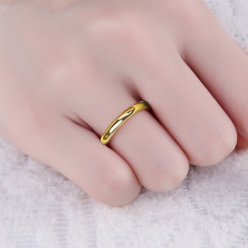 Cincin Emas Asli Kadar 375 Cincin Anti Karat Super Star Hadiah Terbaik Untuk(Size:6-9#) 73C7#