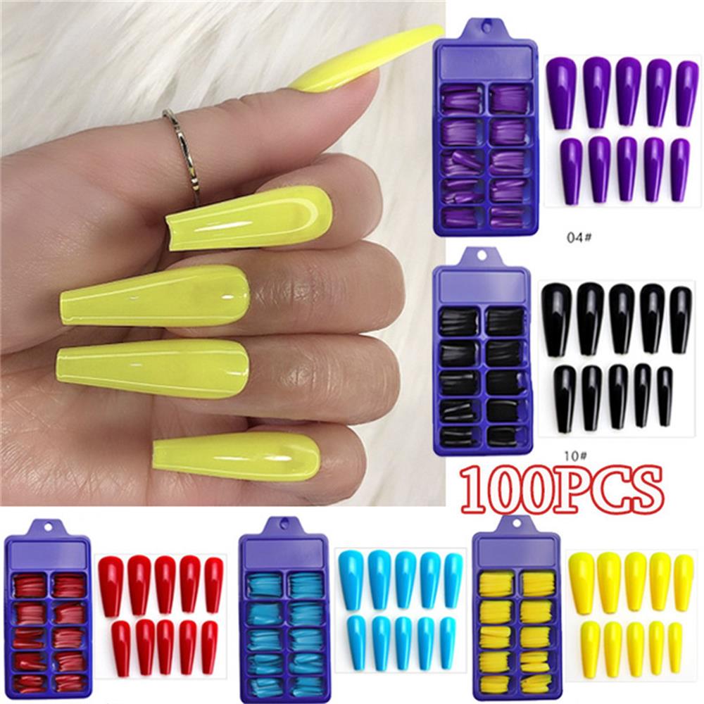 100pcs/box Ballerina Artificial Fake Nails,Fake Nails Extension