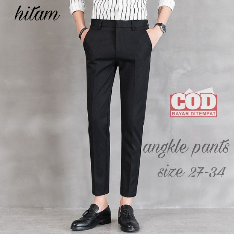 celana ankle pants panjang pria slimfit celana panjang celana ankle pants panjang pria slimfit celana panjang
