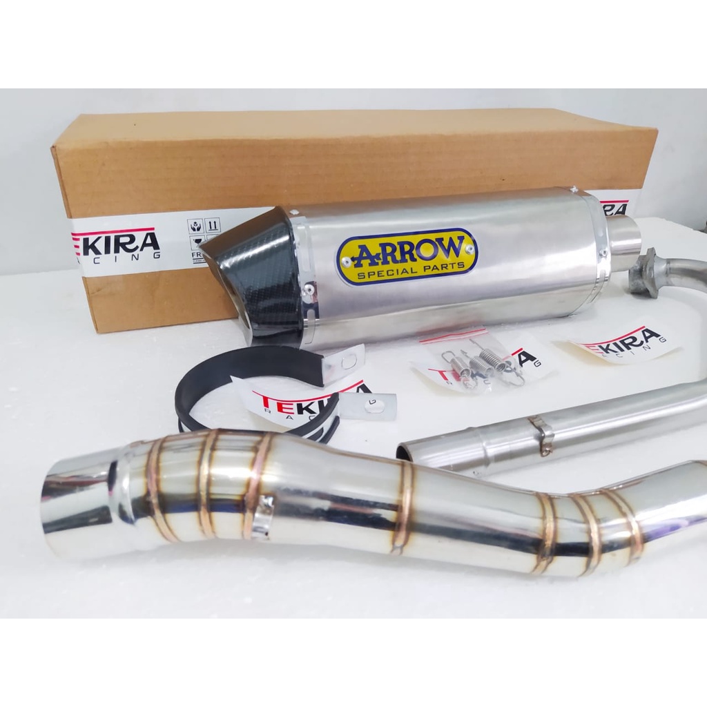 Knalpot Racing Arrow Thunder Suzuki Gsx r150 150r s150 150s Gsx150 Satria Fu Karbu Fi Injeksi Thaila