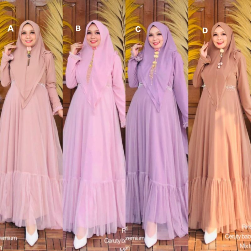 RINDU SYARI | GAMIS SYARI PESTA | GAMIS SYARI PREMIUM | GAMIS SYARI CERUTY