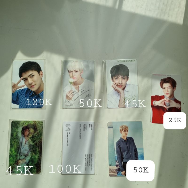 Sehun EXO Official photocard
