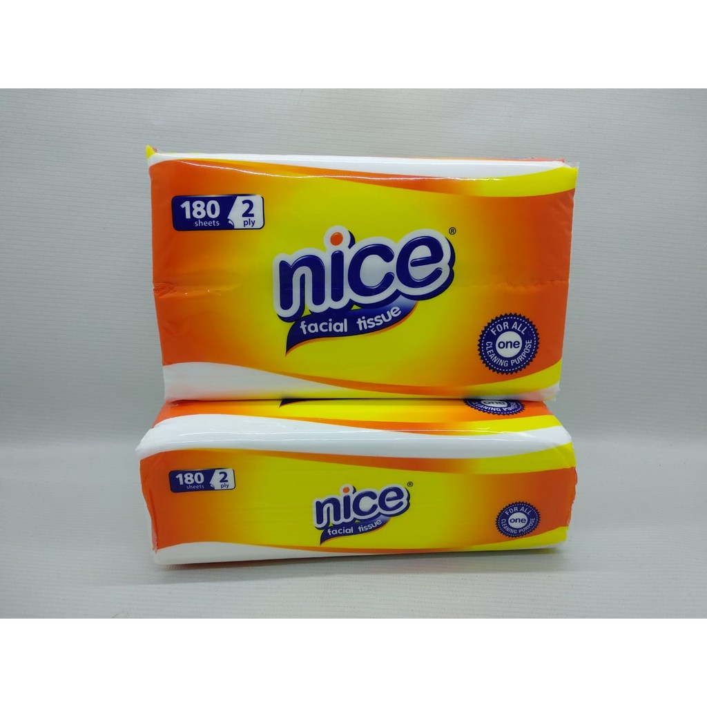 Tissue wajah NICE/Tissue NICE / Facial tissue NICE  2ply 180 sheets-2