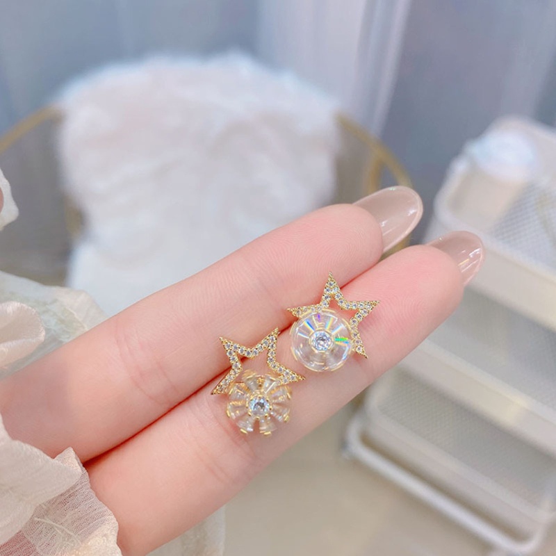 Siy Anting Tusuk Fashion Kristal Indah Untuk Wanita Gadispestadekorasi Natal