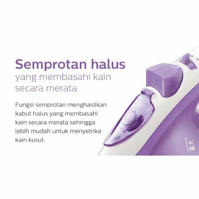 PHILIPS SETRIKA Uap GC1418 Tangki 145 Ml TERMURAH FREE BUBBLE WRAP GARANSI RESMI