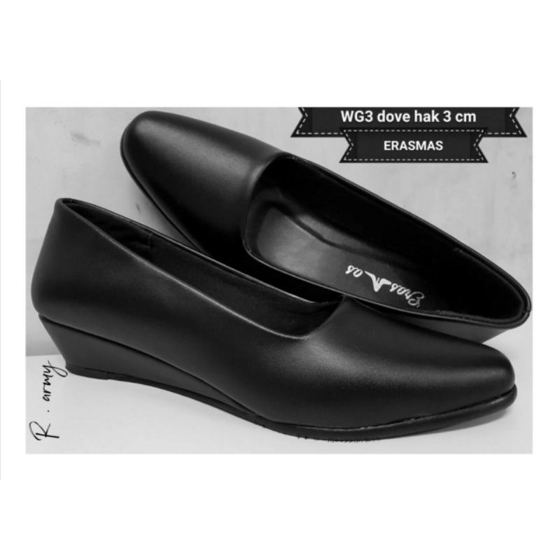 sepatu giat psk wedges 3 cm persit pia ikkt jalasenastri bhayangkari