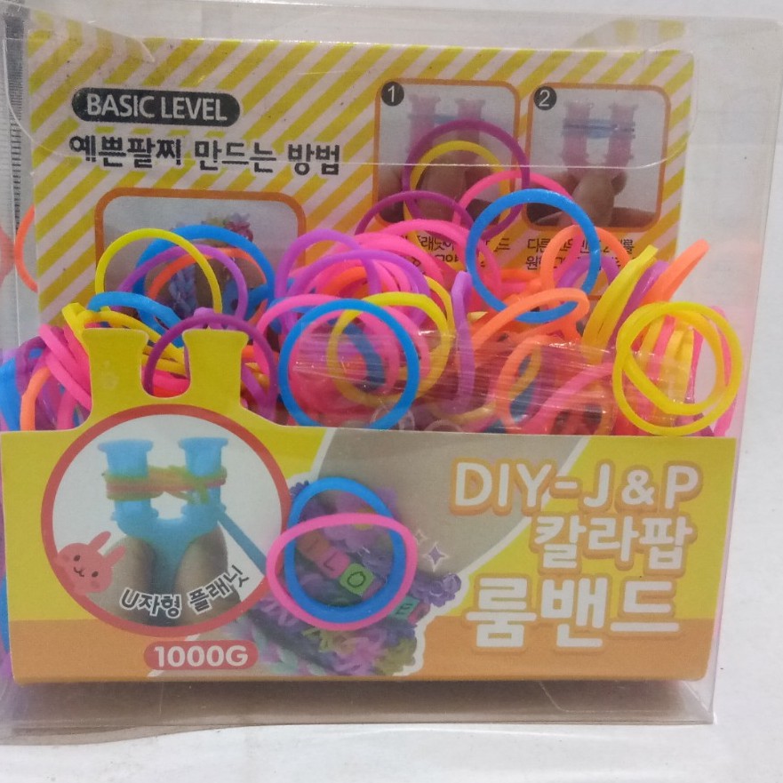 Mainan Edukasi  anak Loombands Refill - DIY loom bands accesories