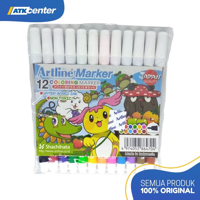 

Spidol Artline EK-316 (12 Warna)