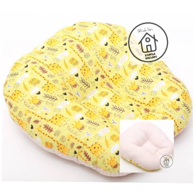 SOFA BAYI /KASUR BAYI/ALAS TENGKUREP/KADO BAYI MOTIF YELLOW GIRAFFE