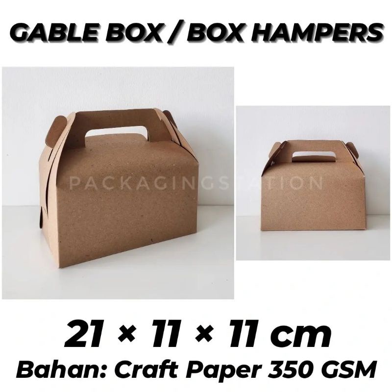 

GABLE BOX 21x11x11 / BOX HAMPERS / BOX TOPLES / BOX SOUVENIR