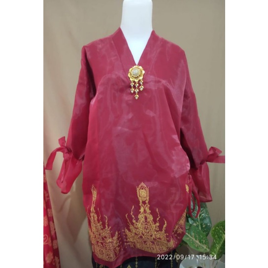 BAJU BODO ORGANZA MOTIF SULTAN KECIL