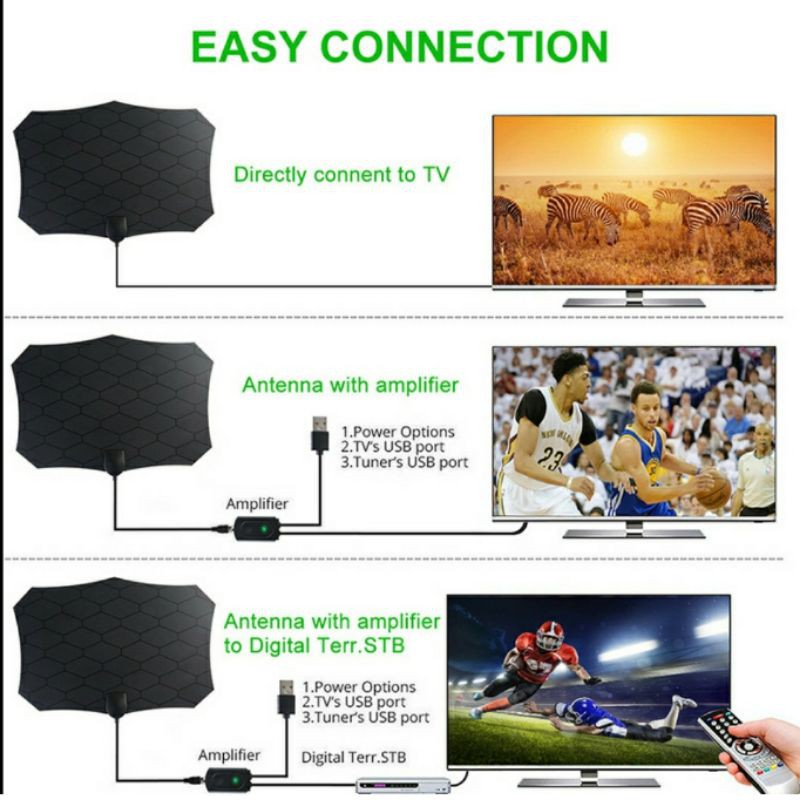 Original Untuk LED LCD Tabung 01 BEST QUALITY Antena TV Digital Indoor