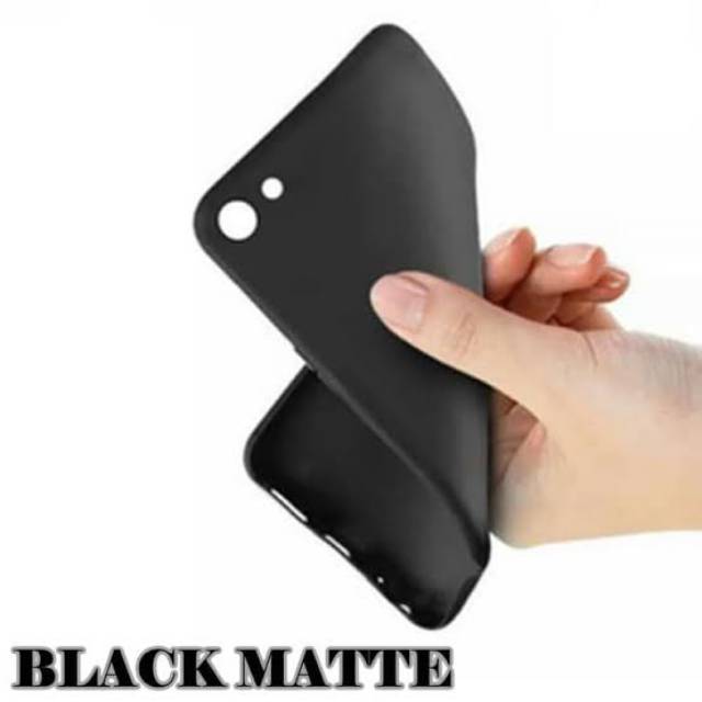 Case REDMI 6 / 6A / 6 pro - silikon jelly ANTI CRACK CASE (bening) &amp; matte case warna (hitam)